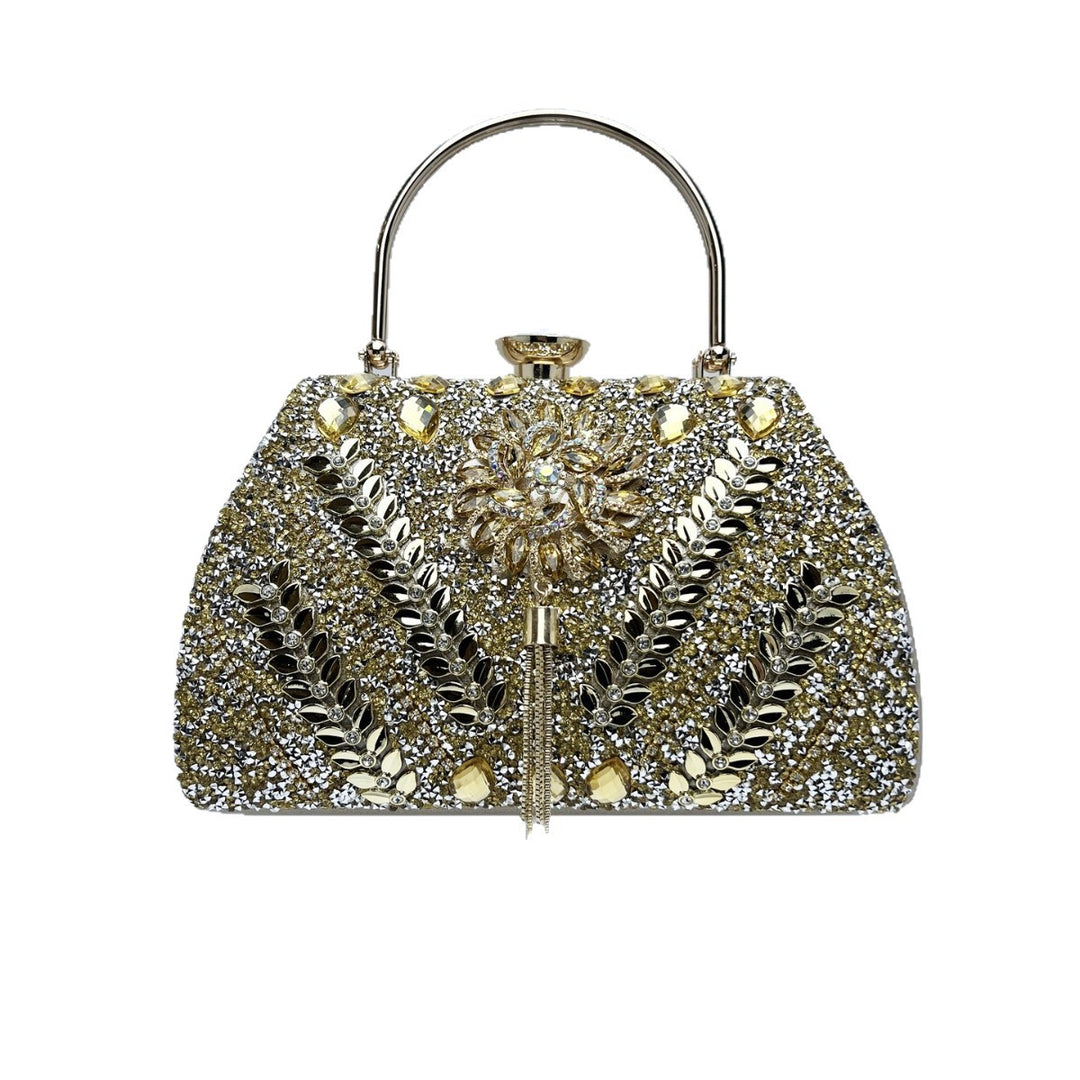 Verzierte Blumen Abendhandtasche