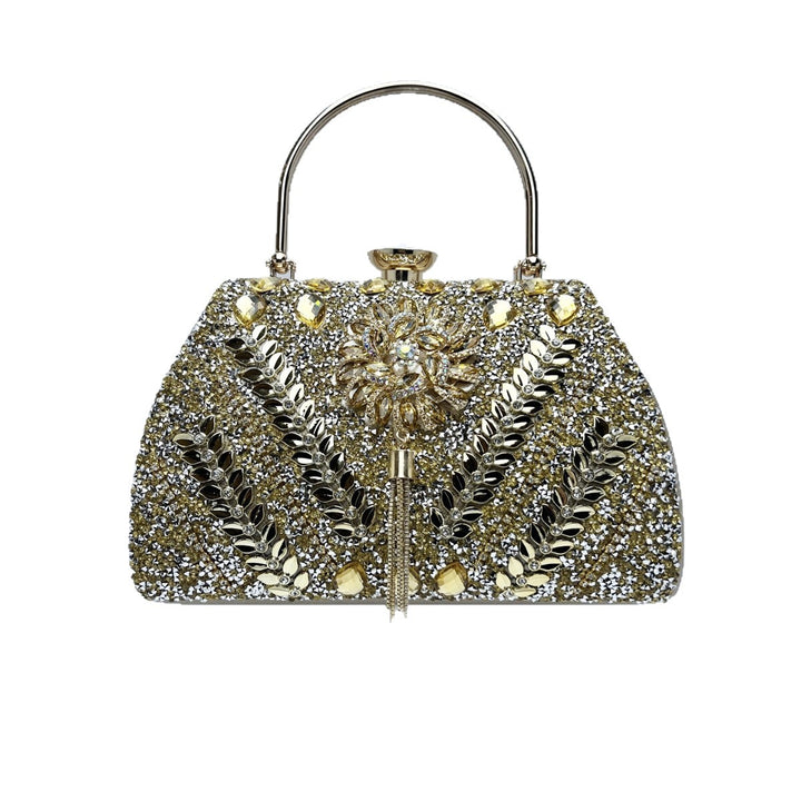 Verzierte Blumen Abendhandtasche
