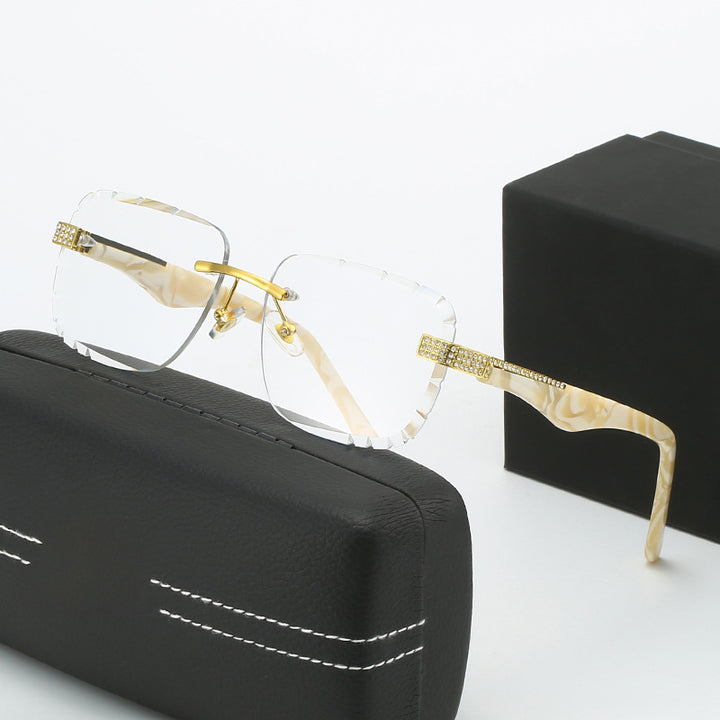 Damen Modische Sichtbrille mit luxuriösen Akzenten Karnz