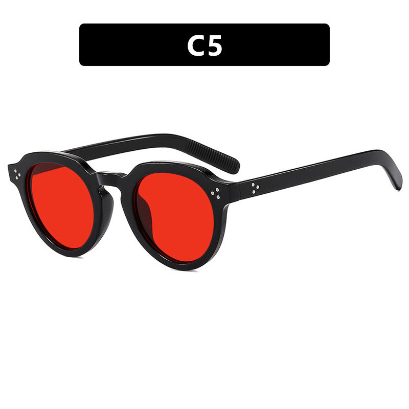 Damen stilvolle runde Brille Karnz