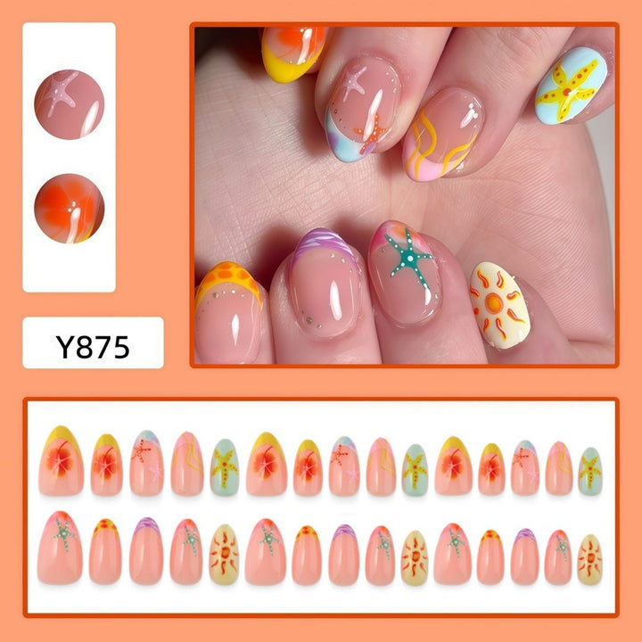 Sommerliche Nagelkunst Karnz