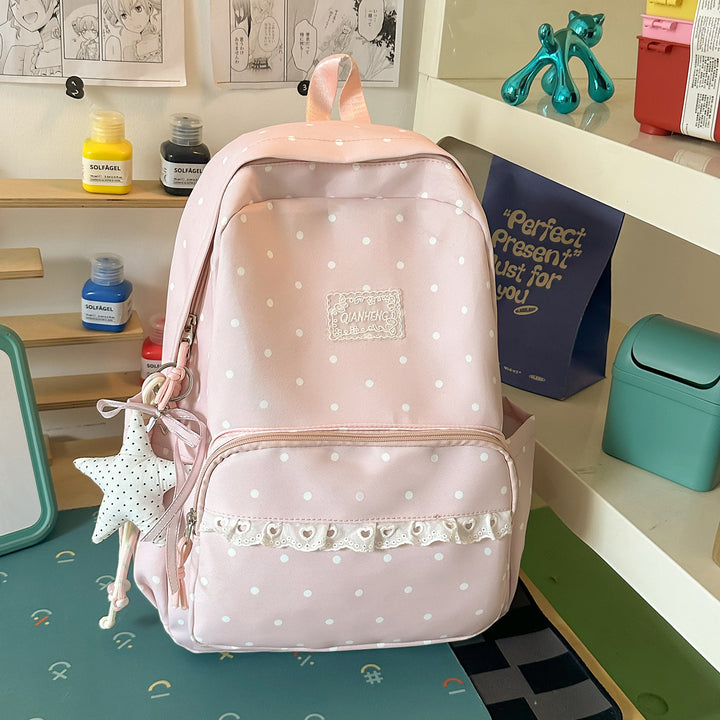 Polka Dot Dekorative Rucksack Karnz
