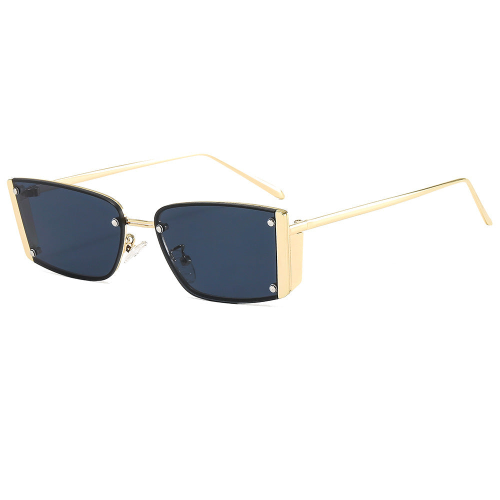 Damen Modische Sonnenbrille mit extravagantem geometrischen Rahmen Karnz