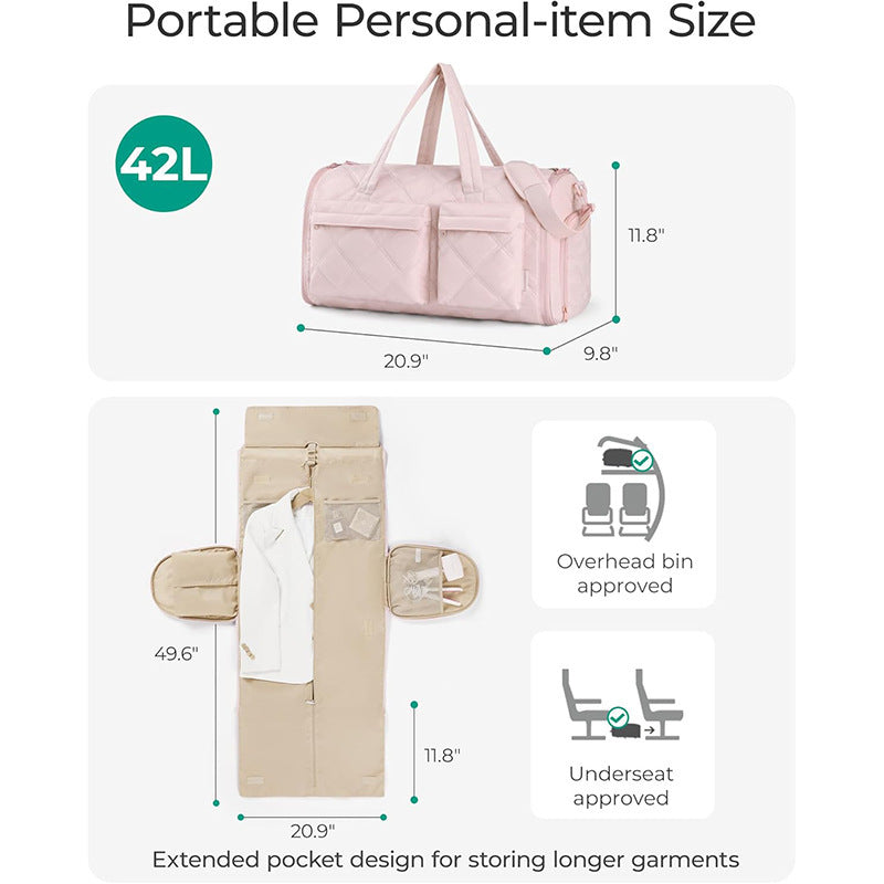 Elegante Reisetasche mit Integriertem Anzugfach Karnz