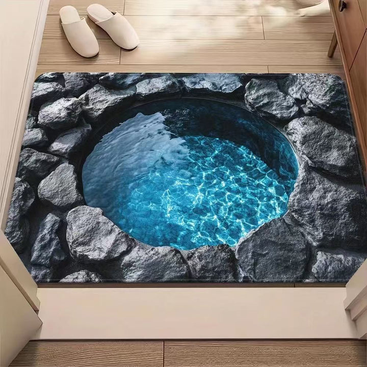 Künstlerischer 3D-Optische Illusion Teppich