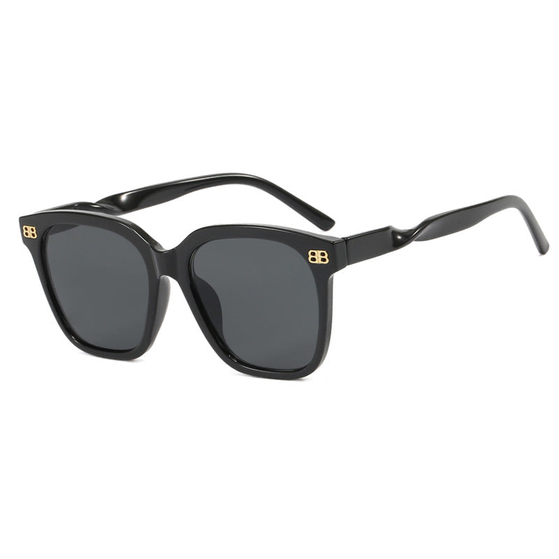 Damen quadratische Sonnenbrille mit eleganter Rahmenstruktur und UV-Schutz Karnz