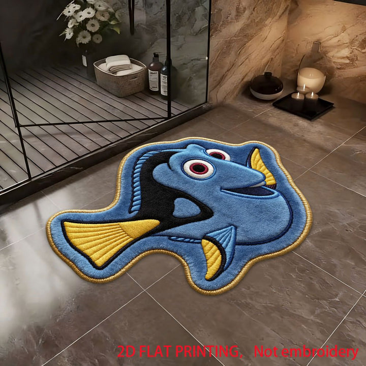 Cartoon Fischförmige Badematte