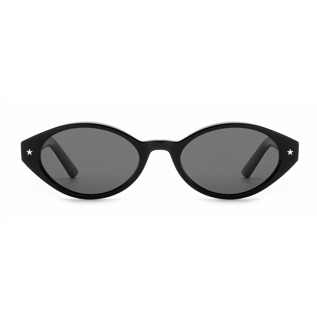 Damen Sonnenbrille im ovalen Retro-Design mit höchstem UV-Schutz Karnz