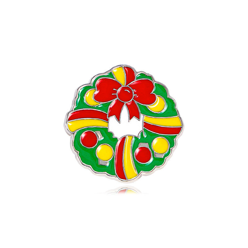 Dekorativer Emaille-Weihnachtsbaum-Anstecker Karnz