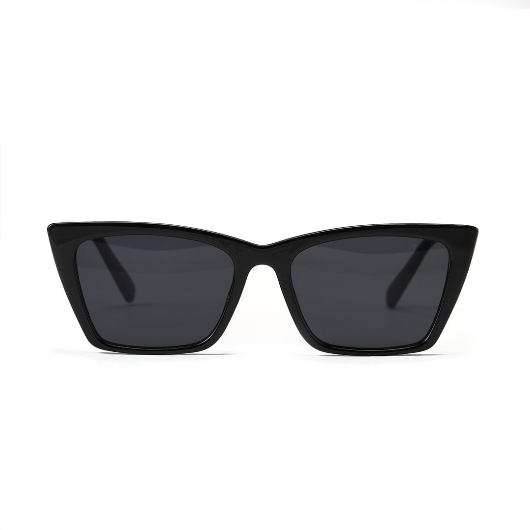 Damen Cat-Eye Sonnenbrille mit einzigartigem kantigem Rahmen Karnz