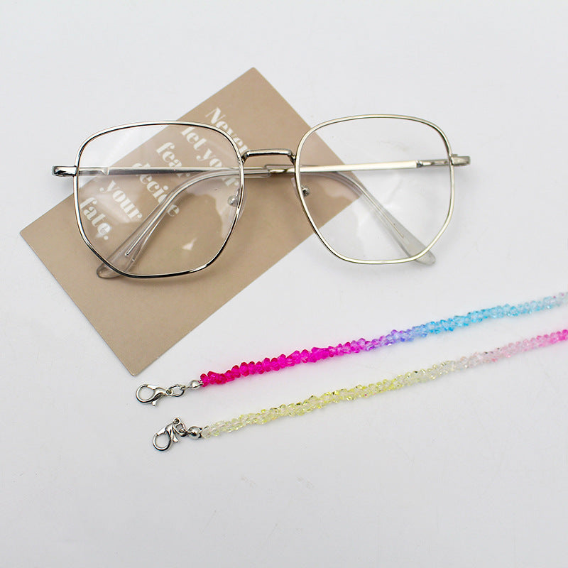 Elegante Kristallperlen Brille Kette Karnz