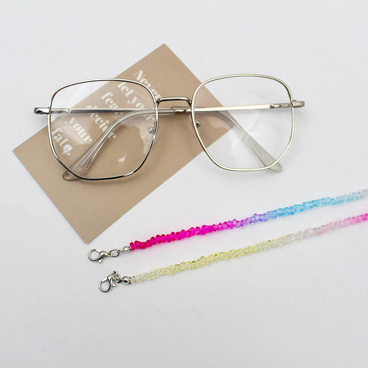 Elegante Kristallperlen Brille Kette Karnz