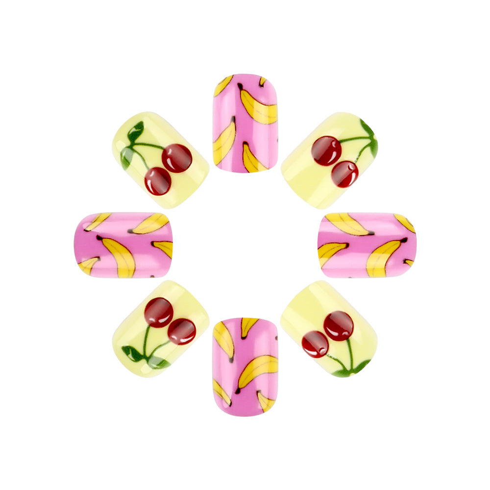 Spaß Obst-Thema Press-On Nagelkunst Set Karnz