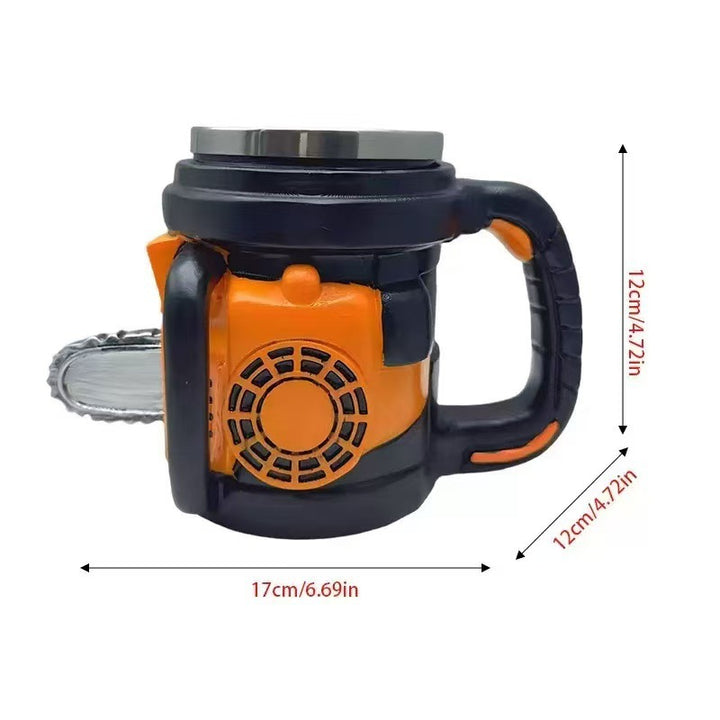 Kaffeetasse im Kettensägen-Design Karnz