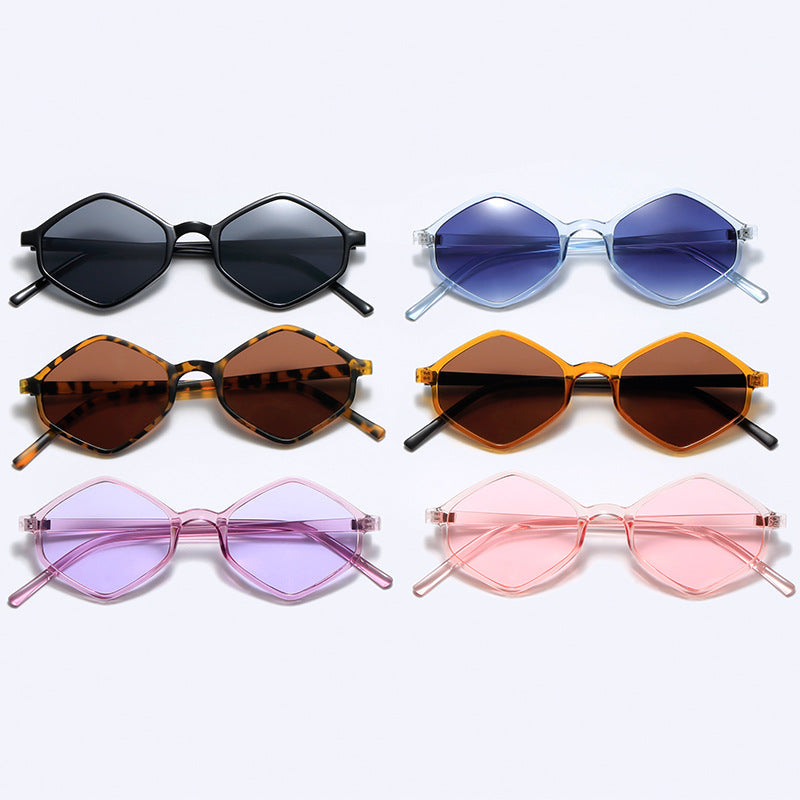 Damen stylische geometrische Sonnenbrille mit elegantem Rahmen Karnz