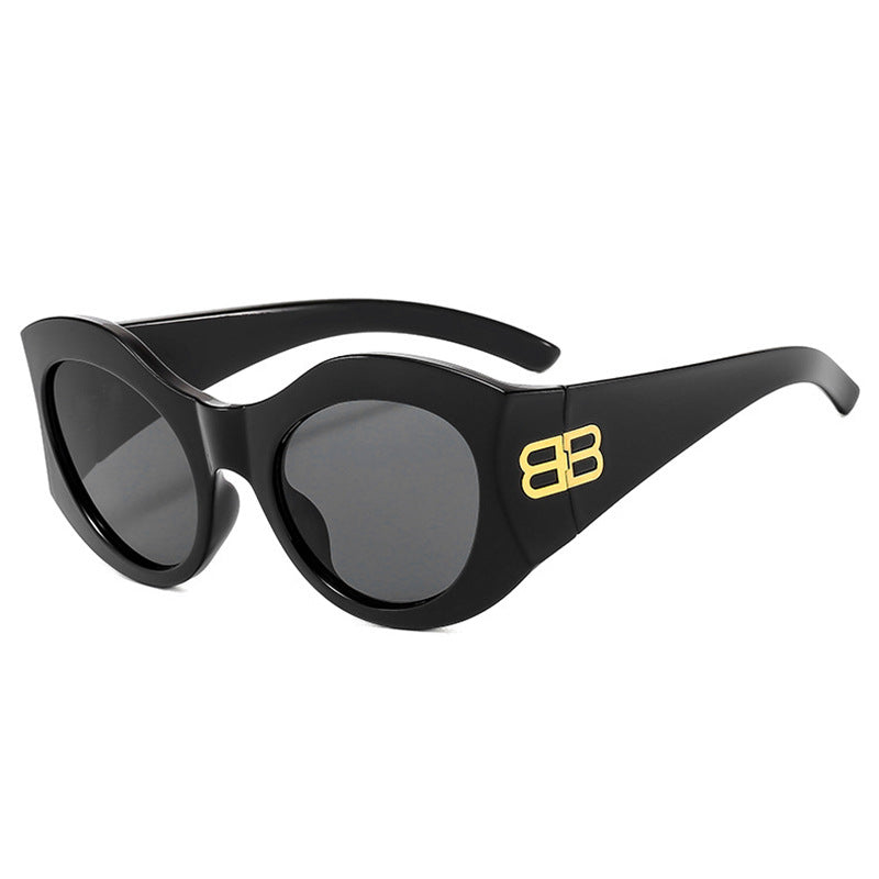 Damen Designer Cat-Eye Sonnenbrille mit elegantem Profil und UV-Schutz Karnz