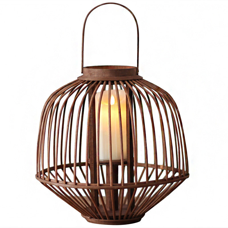 Dekorative Rattan-Laterne Karnz