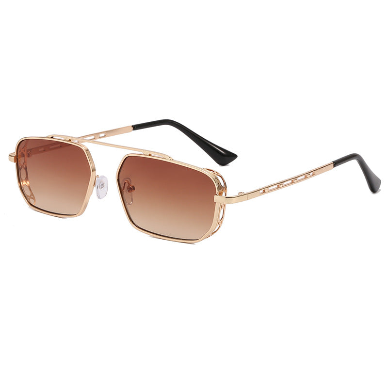 Damen modische Sonnenbrille im modernen Hexagon-Design Karnz