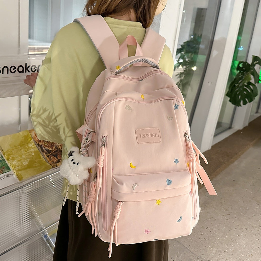 Stylischer Bestickter täglicher Rucksack Karnz