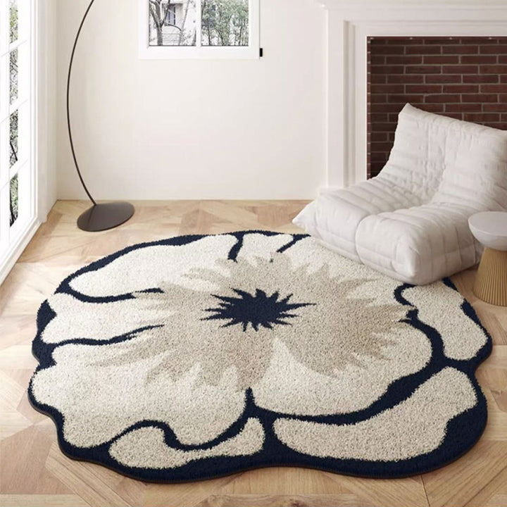 Blumenförmiger Teppich 1789754099