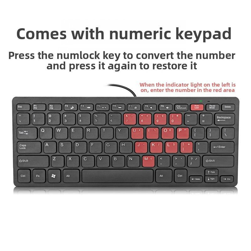 Kompakte Usb-Tastatur mit Typ-C-Anschluss Karnz