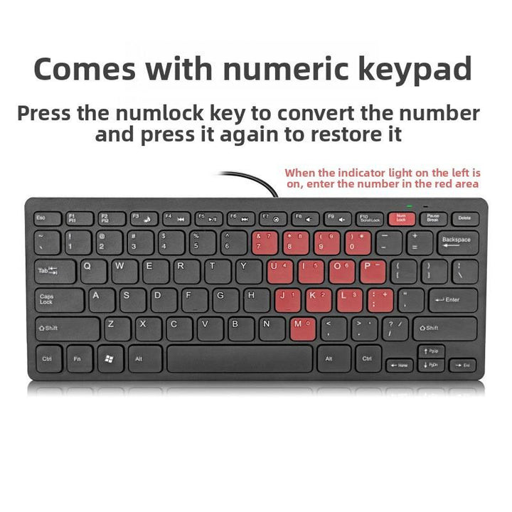 Kompakte Usb-Tastatur mit Typ-C-Anschluss Karnz