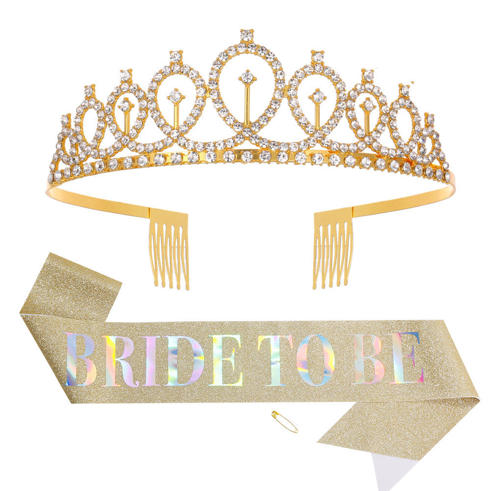 Damen Glitzernde Tiara mit elegantem Design Karnz