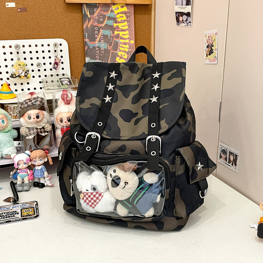 Stylischer Camouflage-Muster-Rucksack