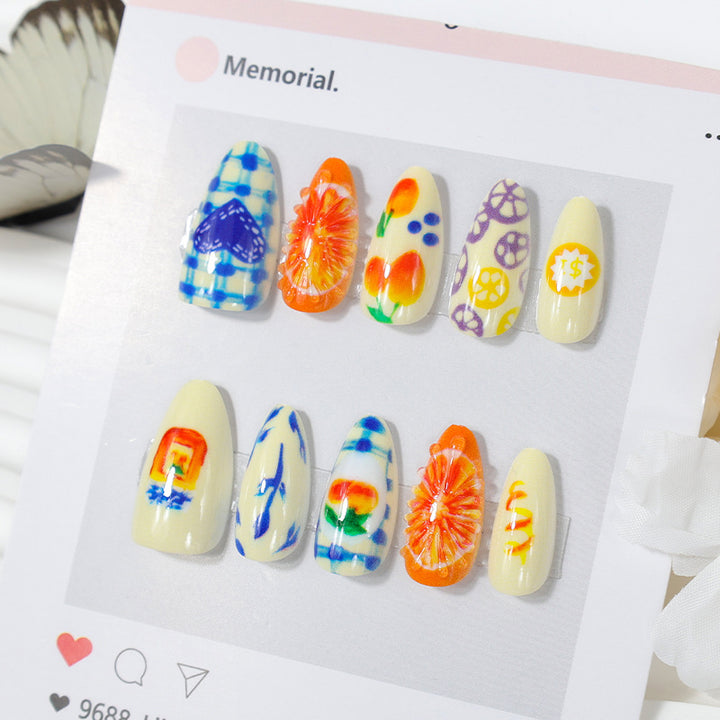 Kreative Frucht Nagelkunst Karnz