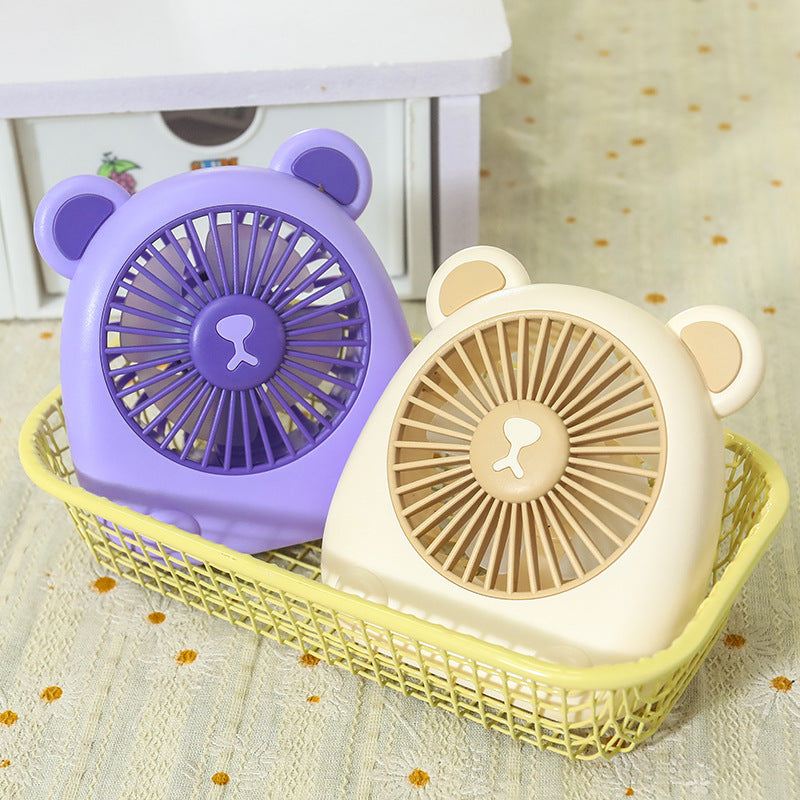 Damen Tragbarer Handventilator mit kreativem Bärendesign Karnz