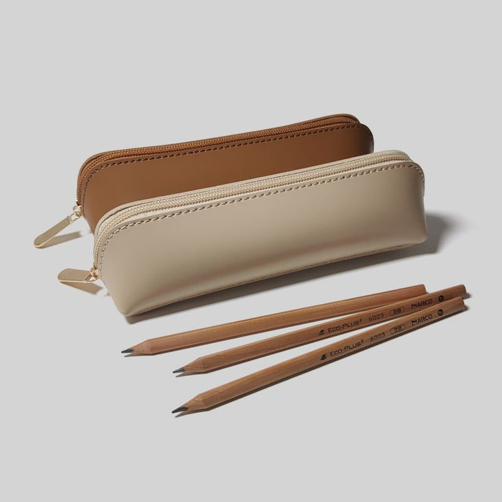 Minimalist Leder Bleistiftetui Karnz