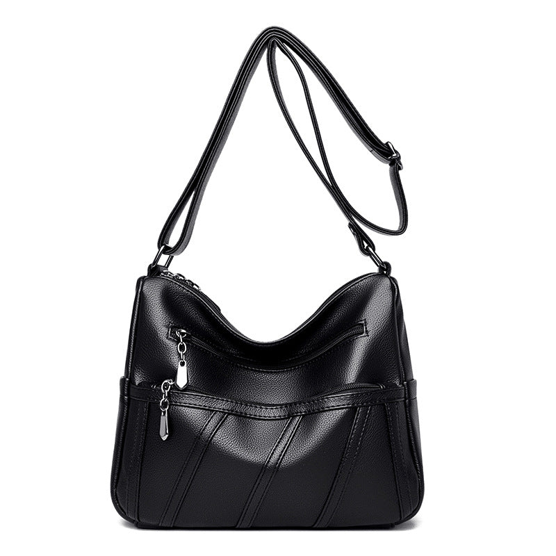 Elegante Schultertasche mit Reißverschlussdetails Karnz