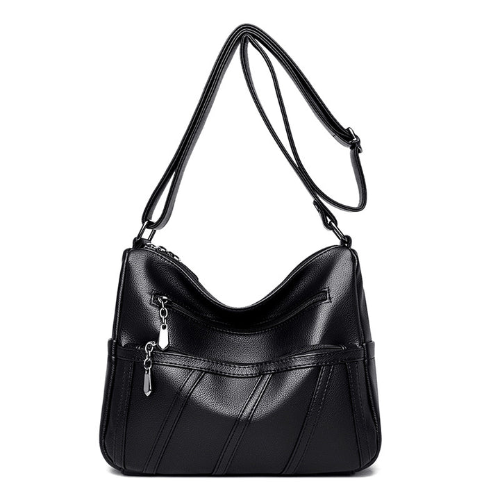 Elegante Schultertasche mit Reißverschlussdetails Karnz