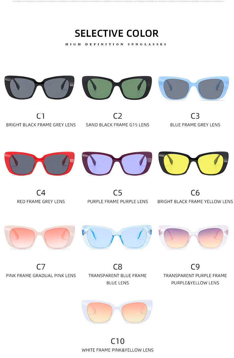 Damen modische quadratische Sonnenbrille mit komfortablem Tragegefühl Karnz