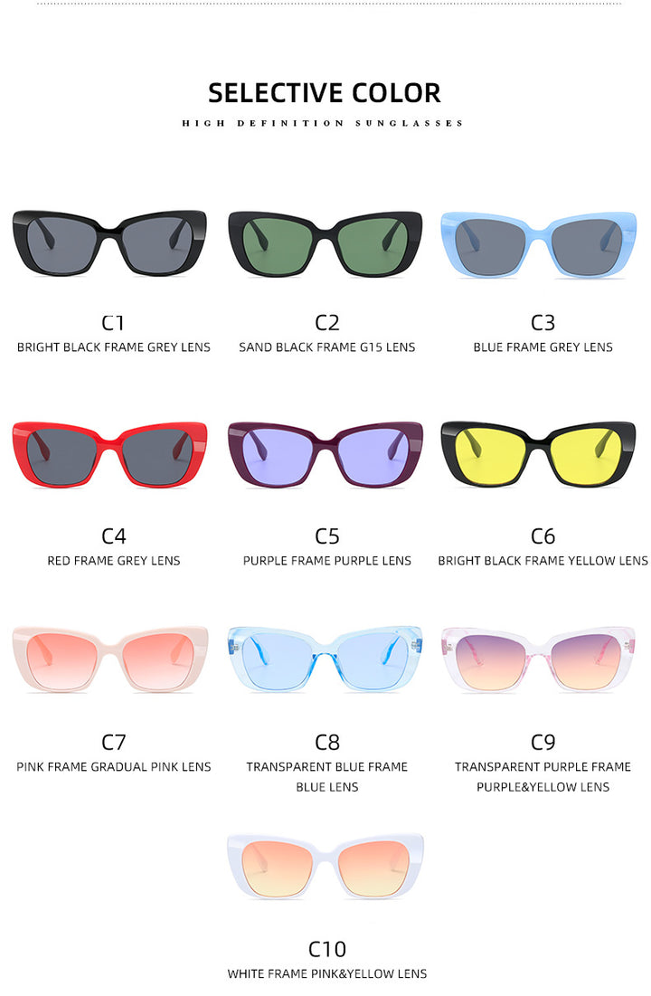 Damen modische quadratische Sonnenbrille mit komfortablem Tragegefühl Karnz