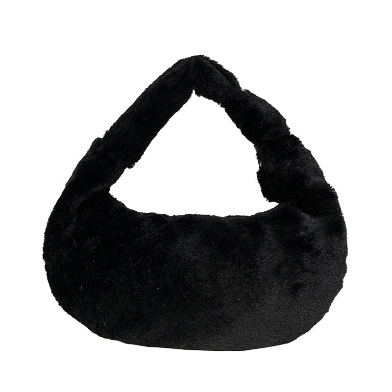 Weiche Plüsch Alltags-Handtasche