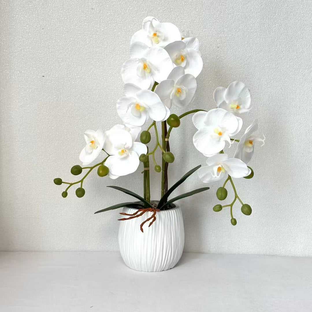 Realistische Orchideen Blumenarrangement