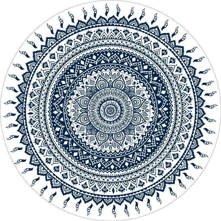 Runder geometrisches Muster Bereichsteppich