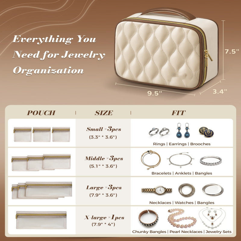 Elegante Schmuck-Organizer Tasche Karnz