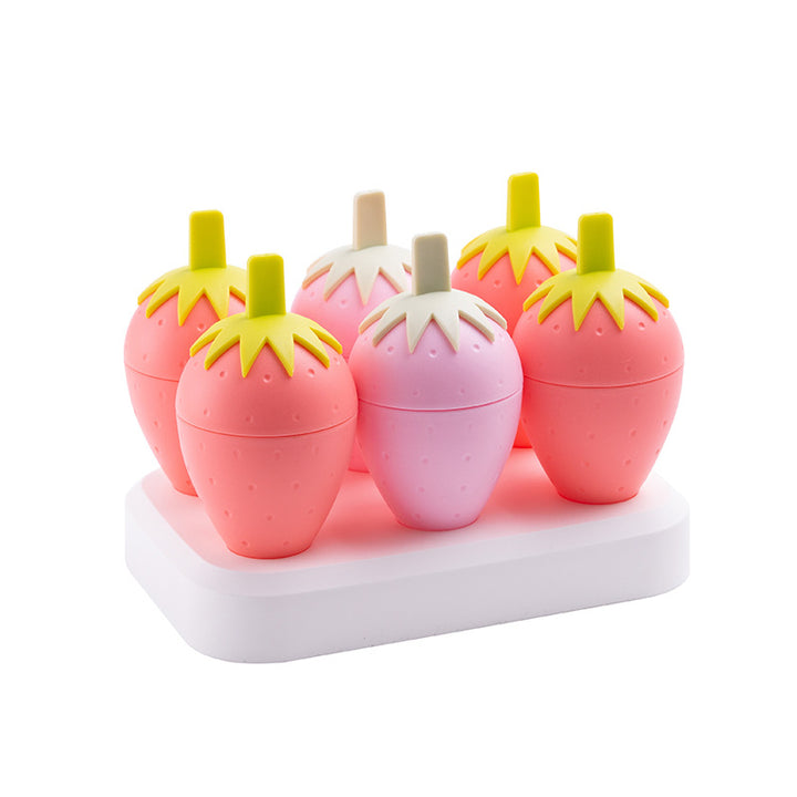 Spaß Erdbeer-förmige Eiscreme Form Set