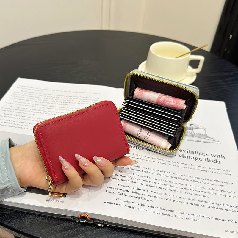 Kompakte Krokodilstruktur-Reißverschluss-Wallet