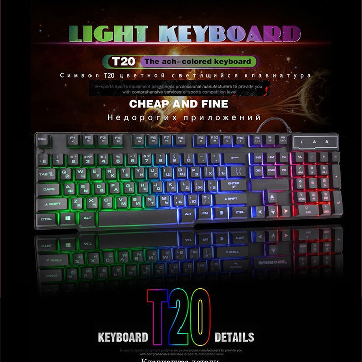 Rgb Beleuchtete Gaming-Tastatur Karnz