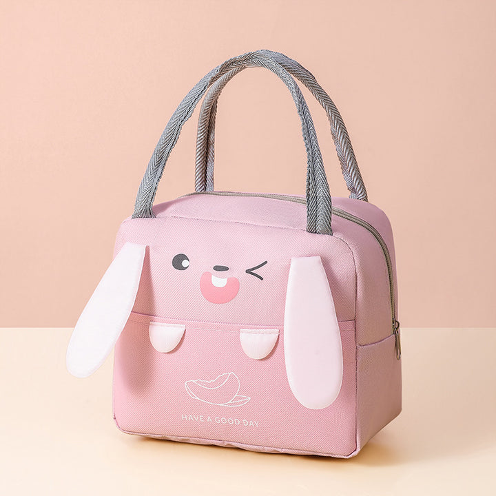 Niedliche, tierisch inspirierte, isolierte Lunch-Tasche