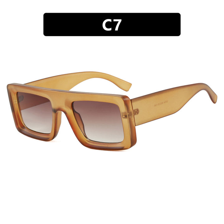 Damen modische quadratische Sonnenbrille mit robustem Rahmen und schützenden Gläsern Karnz