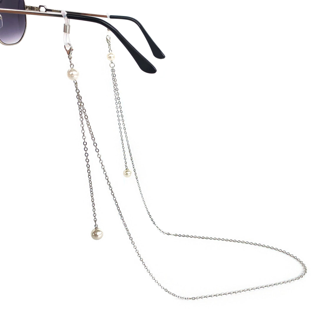 Elegante Perlenakzent Brillen Kette Karnz