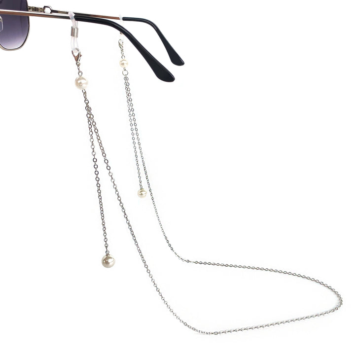 Elegante Perlenakzent Brillen Kette Karnz