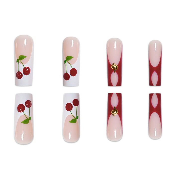 Künstlerische Lange Nail Art Extensions Karnz