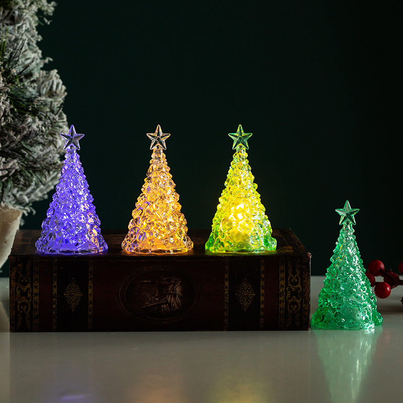 Glänzende LED Weihnachtsbaum Deko