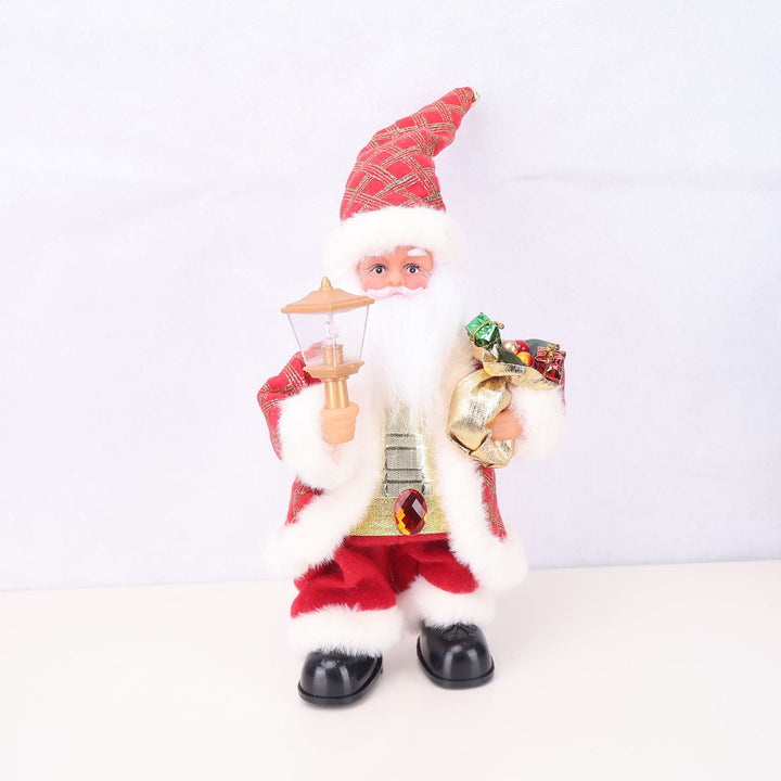Dekorative Weihnachtsmannfigur mit Süßigkeit