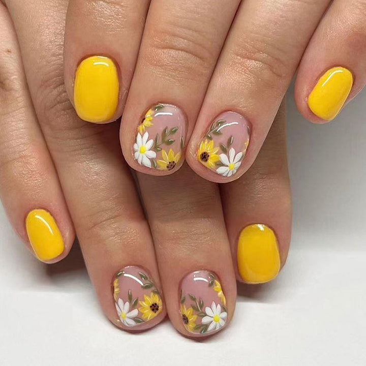 Blumenmuster Nagelkunst